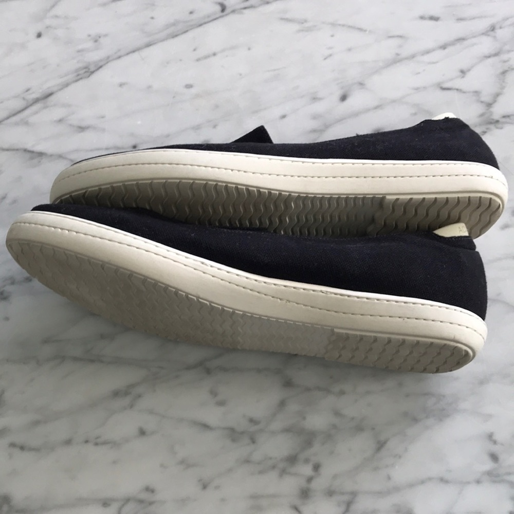 Adam Tucker Black Canvas Slipon Sneakers - Picture 6 of 12